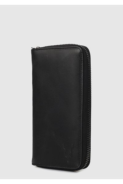 Carrera Black Car006 Black Genuine Leather Wallet
