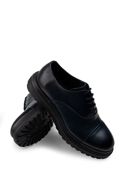Deery Genuine Leather Navy Blue Casual Men's Shoes
