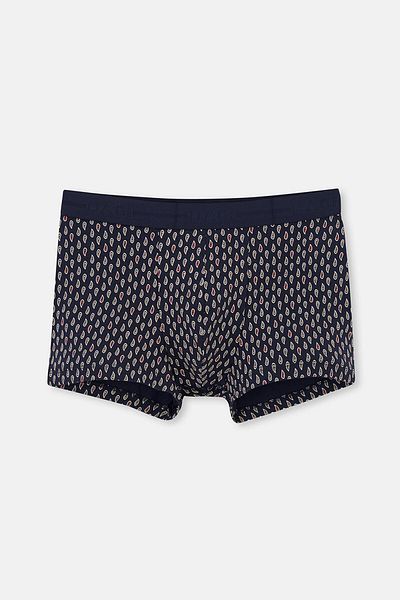 Dagi Red-Navy Blue 5210 2-Piece Patterned Cotton Boxer