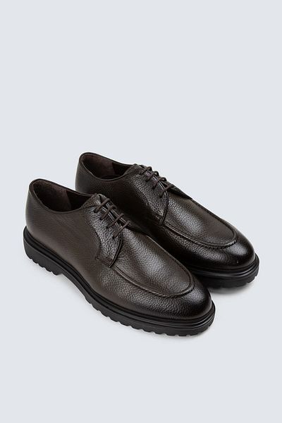 Deery Ανδρικά παπούτσια casual από γνήσιο δέρμα χακί