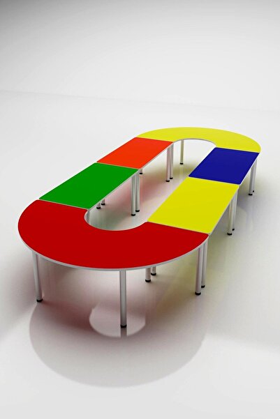 3G TASARIM Anaokulu Oval Grup Çalışma Masası