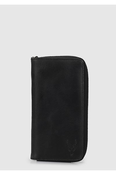 Carrera Black Car006 Black Genuine Leather Wallet