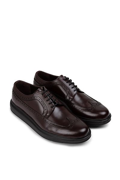 Deery Genuine Leather Claret Red Comfort Casual Men's Shoes