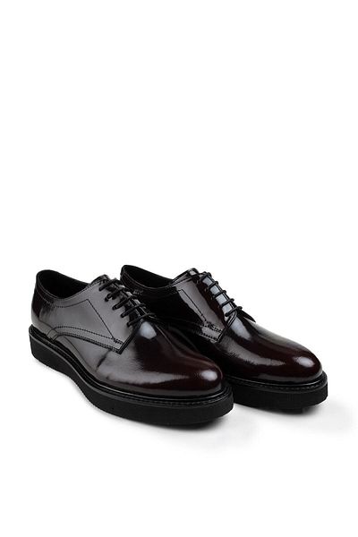 Deery Pantofi de damă casual din piele naturală roșu Claret