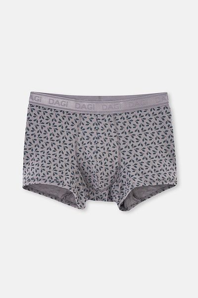 Dagi Grau-Schwarz 4210 3-teiliger gemusterter Micro-Modal-Boxer