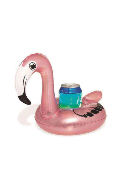 MİNGODAN Havuzda Yüzen Flamingo Batmayan Bardaklık