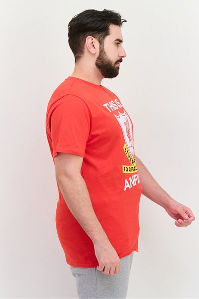 Liverpool Men Sportswear Fit Short Sleeve Training T-shirts, Red