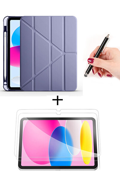 Nezih Case Samsung Galaxy Tab A11 8.7 İnç X130 Uyumlu Akıllı Kılıf + Ekran Ko...