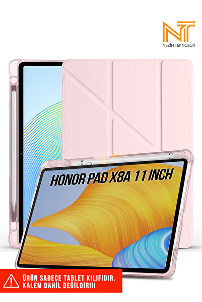 Nezih Case Huawei Honor Pad X8A 11 İnç Uyumlu Akıllı Kapak Kalem Bölmeli Tri ...