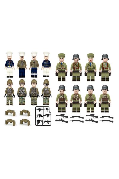 marimari 16 Pieces 2. World War Soldiers Set
