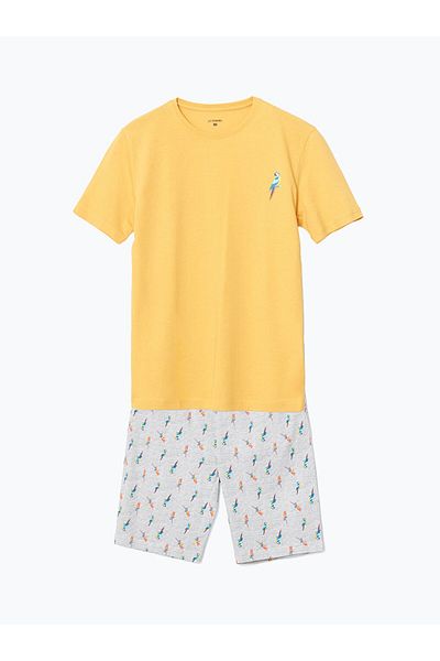 LC Waikiki New Season Standard Fit Men's Sortlu Pajama Set - S57609Z8