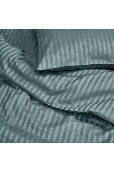 IKEA Комплект завивка с единични райета, син праг, 150x200/50x60 см