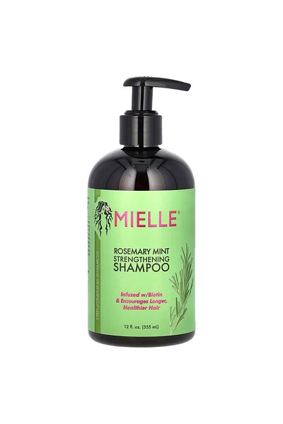 MIELLE Rosemary & Mint Strengthening Shampoo infused with Biotin Helps Strengthen Weak, Brittle Hair 12 fl oz (355 ml)