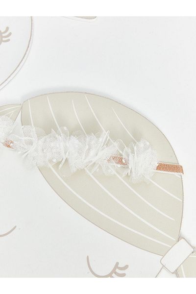 LC Waikiki Lcw Baby Ecru Tulle Detailed Baby Girl Headband 2 Pcs