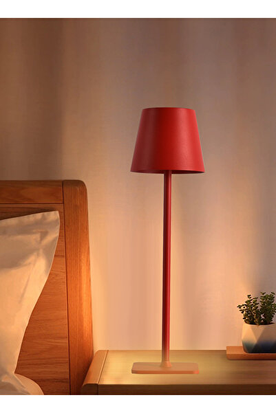 sharpdo LED Rechargeable High-Foot Table Lamp Atmosphere Lamp Night Light, Infinite 3-Tone Lighting