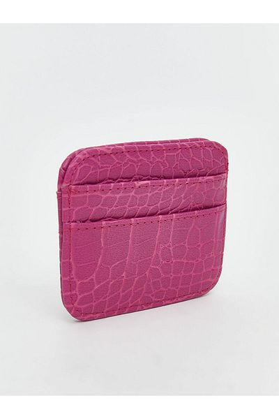 LC Waikiki New Season Leather Look Crocodile Patterned Women's Card Holder - S5N834Z8