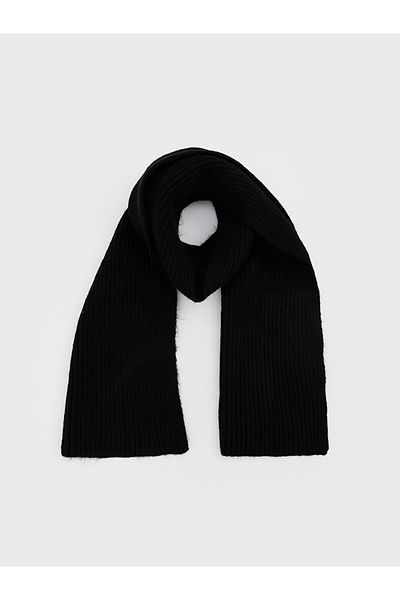 LC Waikiki ACCESORII LCW Eșarfă pentru bărbați tricotaje de bază neagră