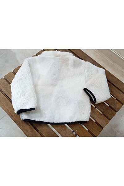 OliveYouMom Yarım Fermuarlı Çocuk Bebek Dik Yaka Fermuarlı Welsoft Pelüş Sweatshirt
