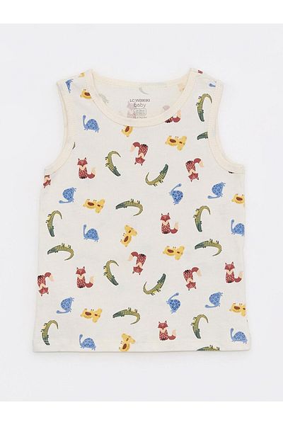 LC Waikiki Crew Neck Cotton Baby Boy Undershirt 3-Piece (S2)