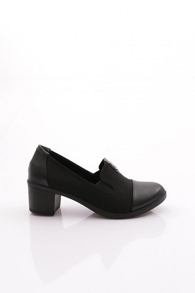 DGN Black Women's Heeled Shoes - 341633648