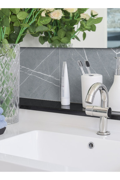 sharpdo 10pcs Thick Marble Sticker Set for Living Room and Bedroom, Waterproof Wall and Floor Stickers