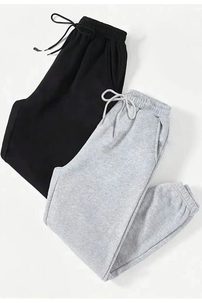 atlanticsport Women's Sweatpants Jogger Model Side Pocket 2 Thread Piece Elastic Combed Cotton Fabric