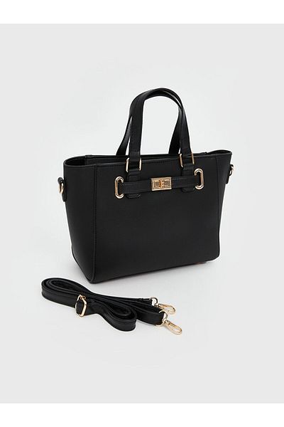 LC Waikiki Black Leather Look Women's Shoulder Bag