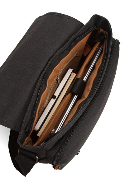 By Hakan GK56 ПОЛОТНО ЛИСТОНОША СУМКА ДОКУМЕНТ ШКОЛА УНІВЕРСИТЕТ НОУТБУК НОУТБУК МАКБУК ПЛАНШЕТ ЩОДЕННЕ ВИКОРИСТАННЯ ЧОРНИЙ