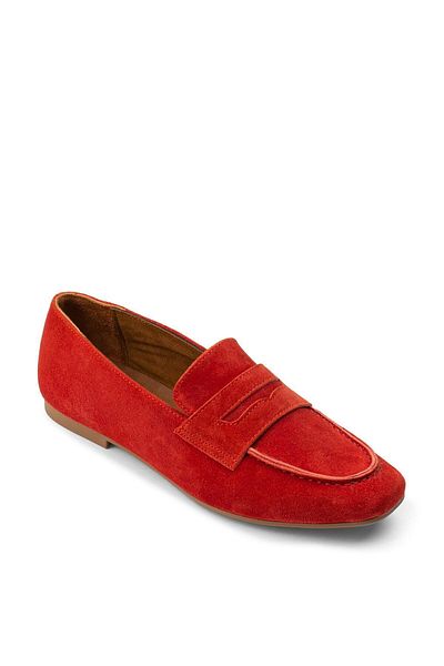 Deery Genuine Suede Red Women's Ballerinas