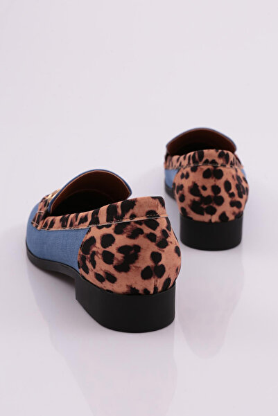 DGN Жіночі лофери з леопардовим принтом - 4463535