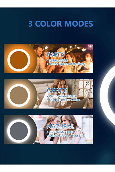 sharpdo Handheld Folding Makeup Mirror with LED Light,USB Rechargeable 7.5*7.5*2CM