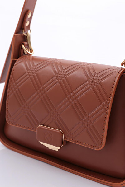 DGN Kadın Kolonlu Büyük Saplı Çanta Taba 7153555