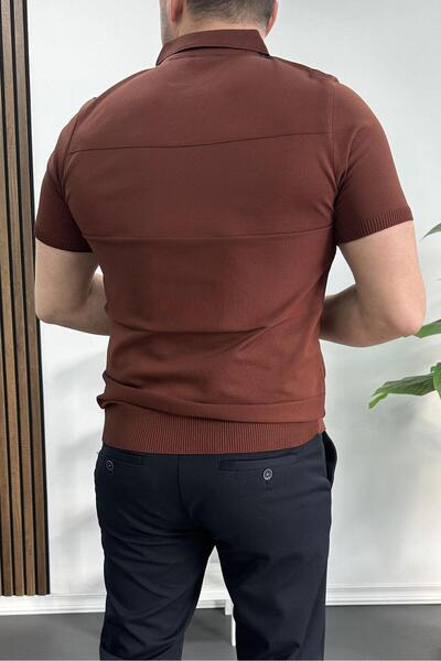 Edwox Ανδρικό μπλουζάκι με ανοιχτό γιακά (Edw237)