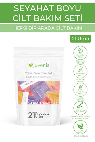 Juvenis Seyahat Boyu Cilt Bakım Seti - Yenileyici, Onarıcı, Rahatlatıcı El Ayak ve Vücut Bakım Seti