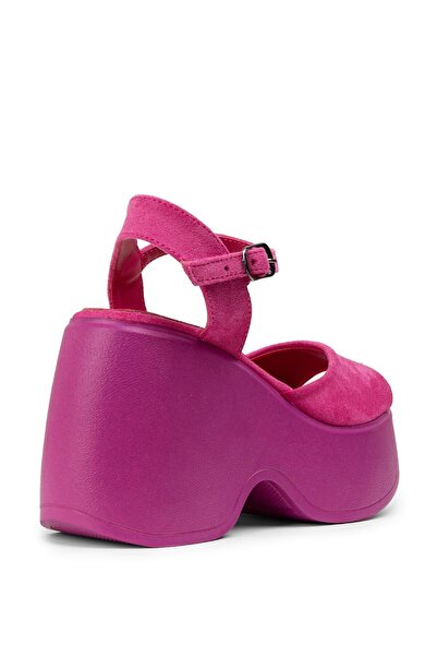Deery Pink Suede Women's Sandals