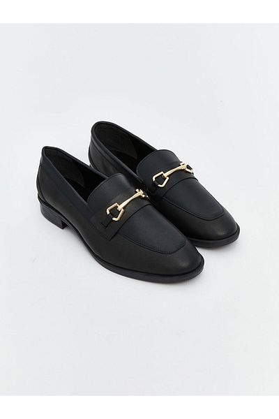 LC Waikiki Γυναικεία Loafery Shoes - Νέα σεζόν, Magazine Look Metal Applique Λεπτομέρεια