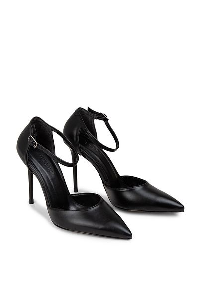 Deery Genuine Leather Black Women's Heeled Shoes