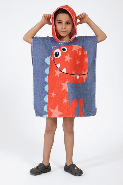 VEVİEN HOME Πετσέτα παραλίας Dino Kids Poncho