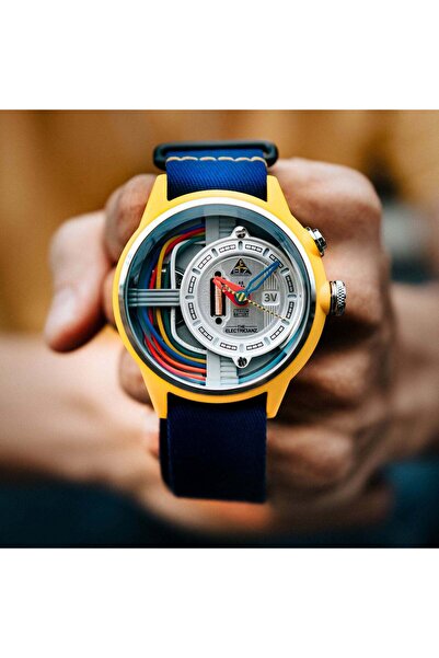 The ELZ The Electricianz The Cablez ZZ-A1A/04-NFB 42 mm Lacivert Unisex Kol S...