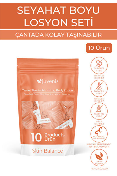 Juvenis Seyahat Boyu Vücut Losyonu Seti - Arındırıcı, Onarıcı, Yenileyici ve ...