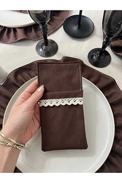 Mirilliahome 6 τεμαχίων Μαχαιροπήρουνα από ακατέργαστο λινό - Μαχαιροπήρουνα από λινό - Μαχαιροπήρουνα - Μαχαιροπήρουνα από λινό