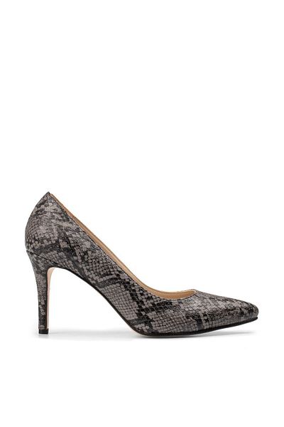 Deery Gray Women's Classic Heeled Shoes 02029ZGRIM04
