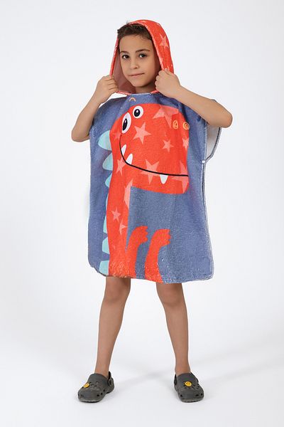 VEVİEN HOME Πετσέτα παραλίας Dino Kids Poncho