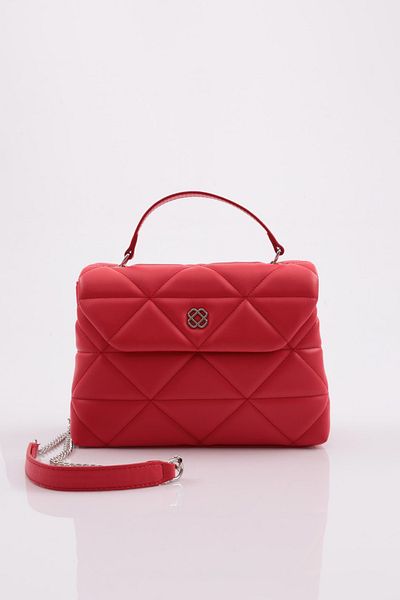 DGN 7267 Model Red Women's Shoulder and Shoulder Bag - Daily Use
