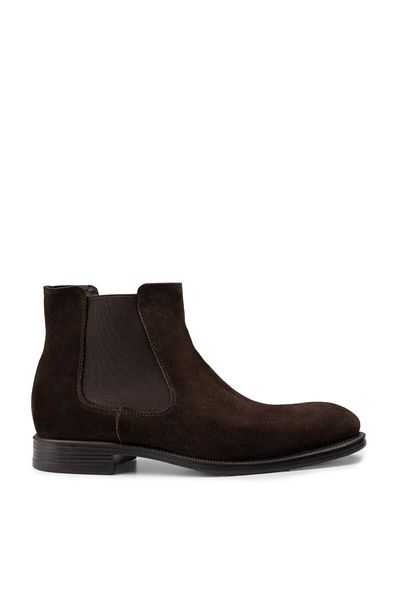 Deery Genuine Suede Brown Men's Chelsea Boots