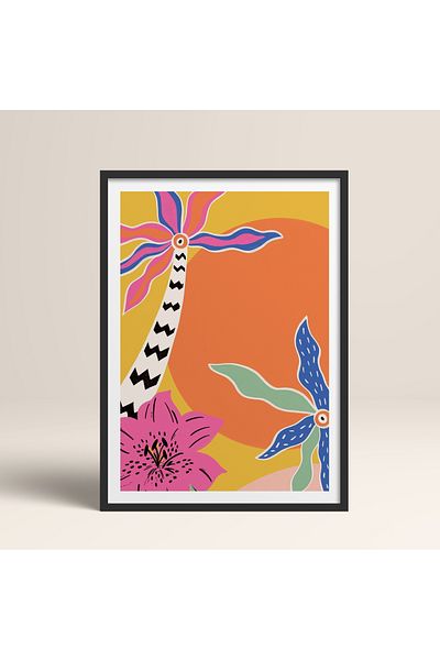 HOMEPACK Pictură cu un singur cadru din lemn Pictură poster dintr-o bucată TK/842-1
