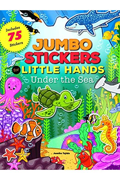 MoonDance Press ملصقات ضخمة للأيدي الصغيرة تحت البحر تحتوي على 75 ملصقًا