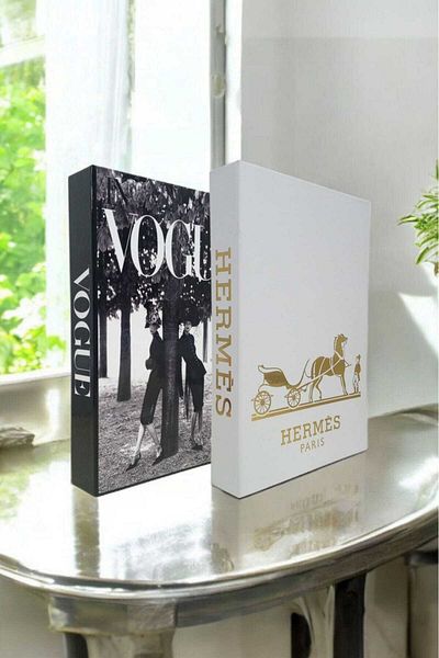 BayCazip Decorative Book Look Box Set of 2 Decorative Book Looking Box