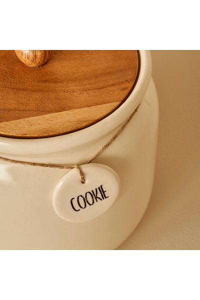Bella Maison Cookie Ceramic Jar Cream (2100 ml)
