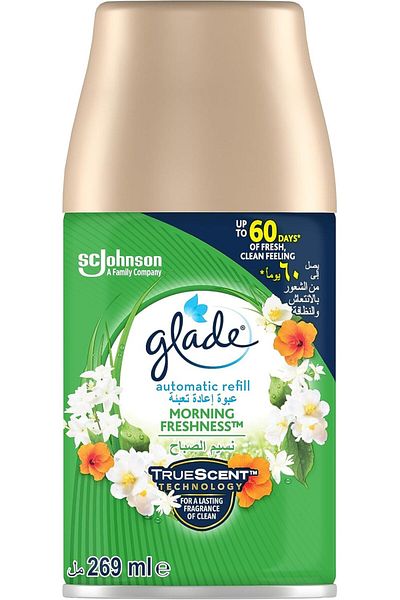 Glade Automatic Spray Refill Morning Freshness, 269ml, Up to 60 Days of Freshness